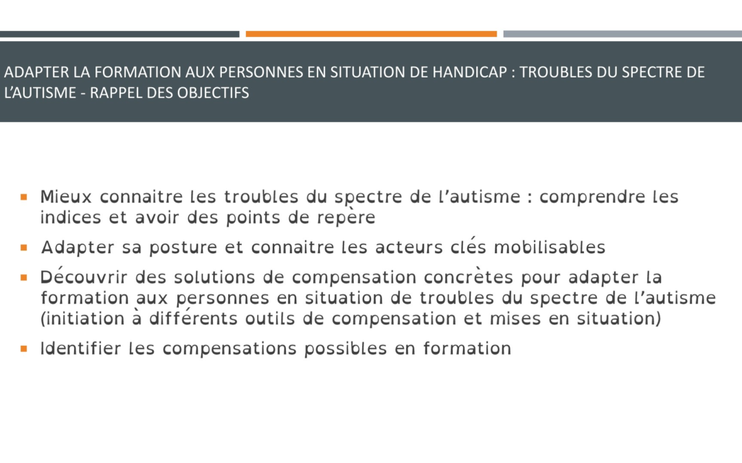 Formation Troubles du Spectre de l’Autisme en formation
